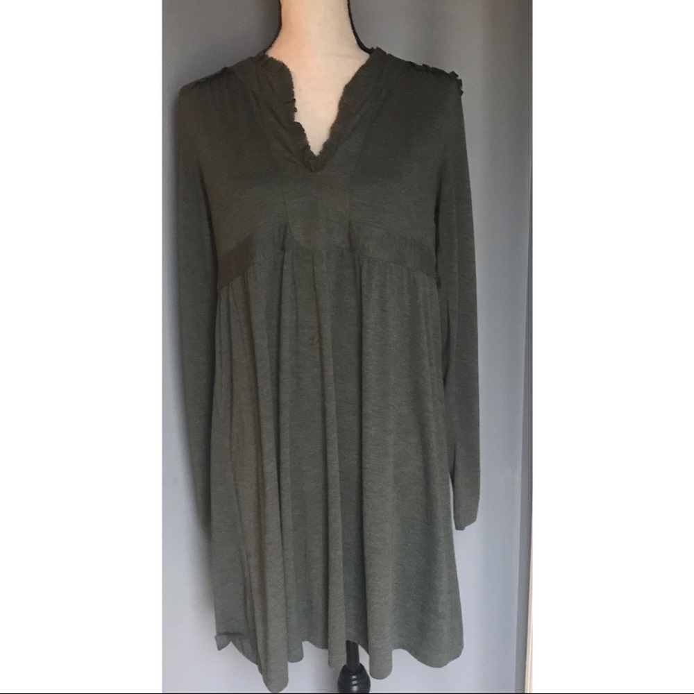 🛍️ Joie California green cotton tie back dress